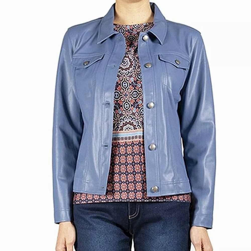 NWT SKYS THE LIMIT LEATHER JACKET VEGAN GORGEOUS 😍 NORDSTROM $99 MSRP - Picture 2 of 4